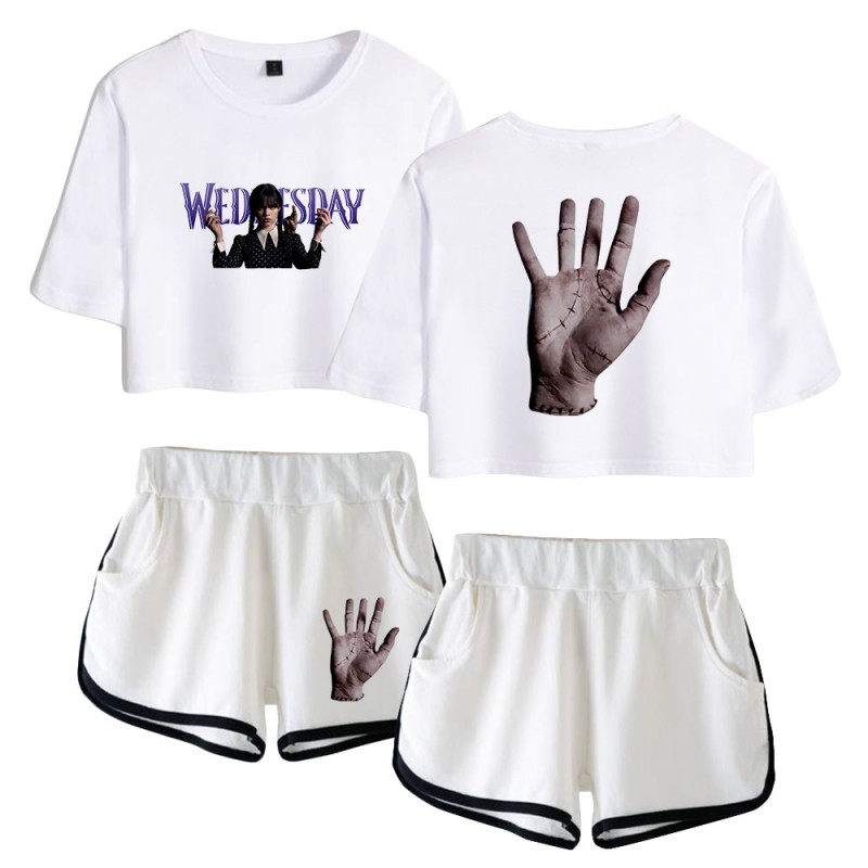 Wednesday Crop Top T-shirt The Addams Family Shorts