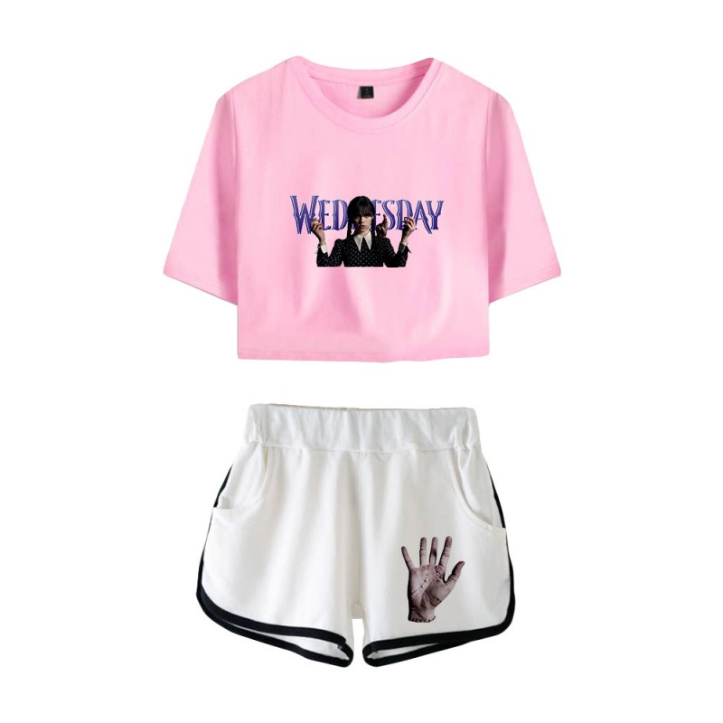 Wednesday Crop Top T-shirt The Addams Family Shorts