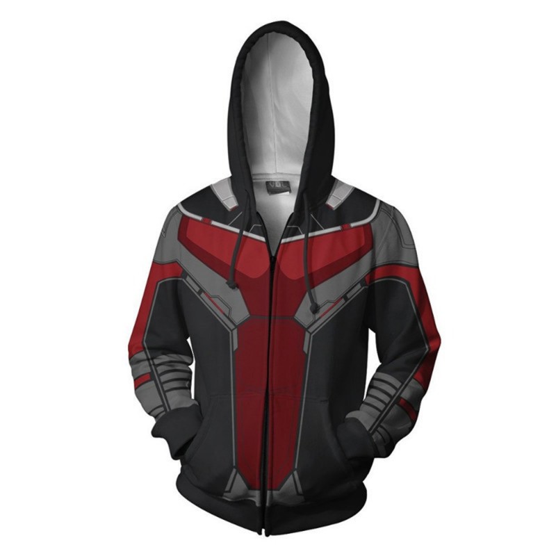 Ant-Man 3 Zip Up Hoodie Ant-Man and The Wasp Quantumania 3D Sweatshirts