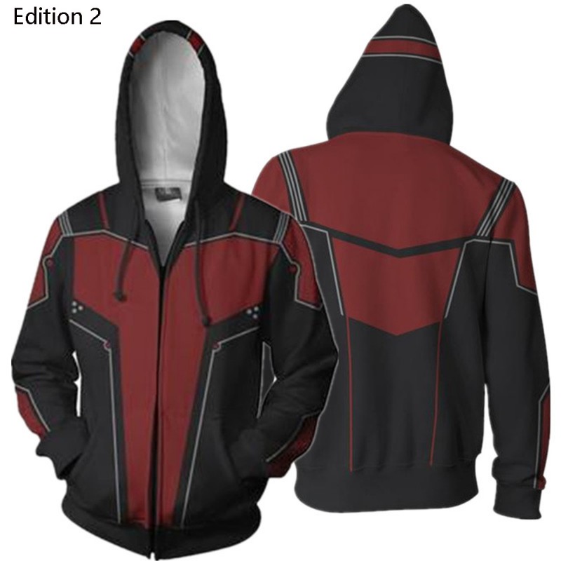 Ant-Man 3 Zip Up Hoodie Ant-Man and The Wasp Quantumania 3D Sweatshirts