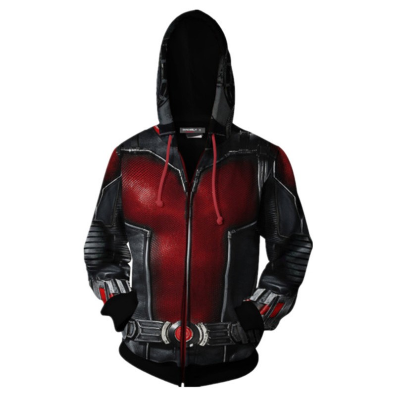 Ant-Man 3 Zip Up Hoodie Ant-Man and The Wasp Quantumania 3D Sweatshirts