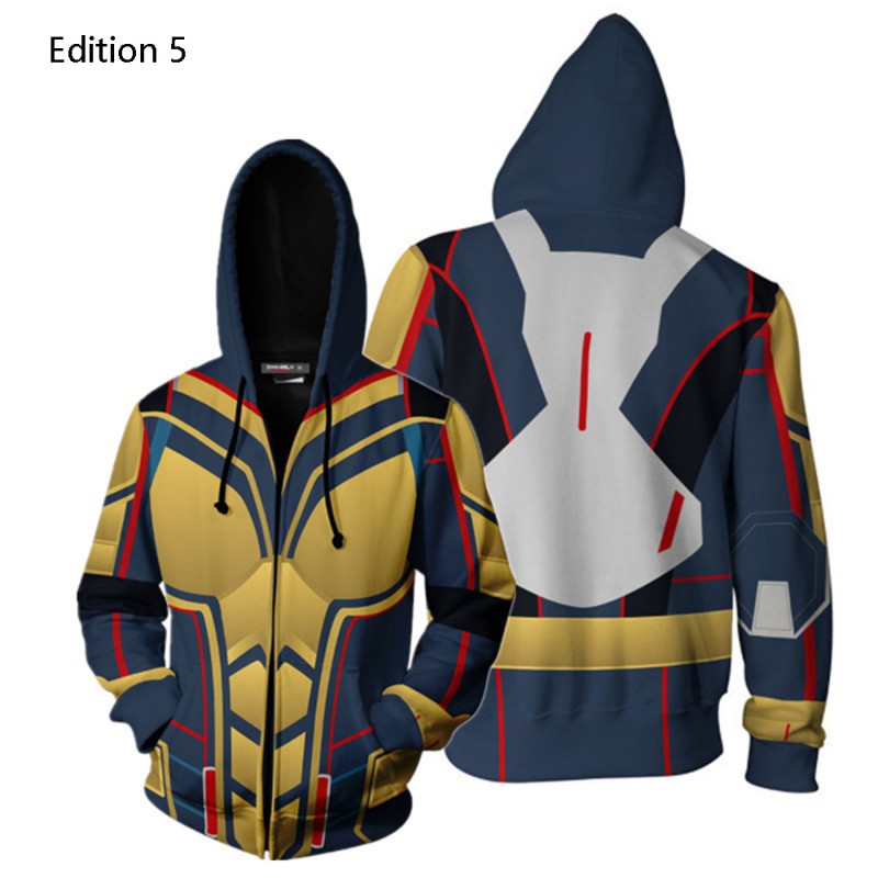 Ant-Man 3 Zip Up Hoodie Ant-Man and The Wasp Quantumania 3D Sweatshirts