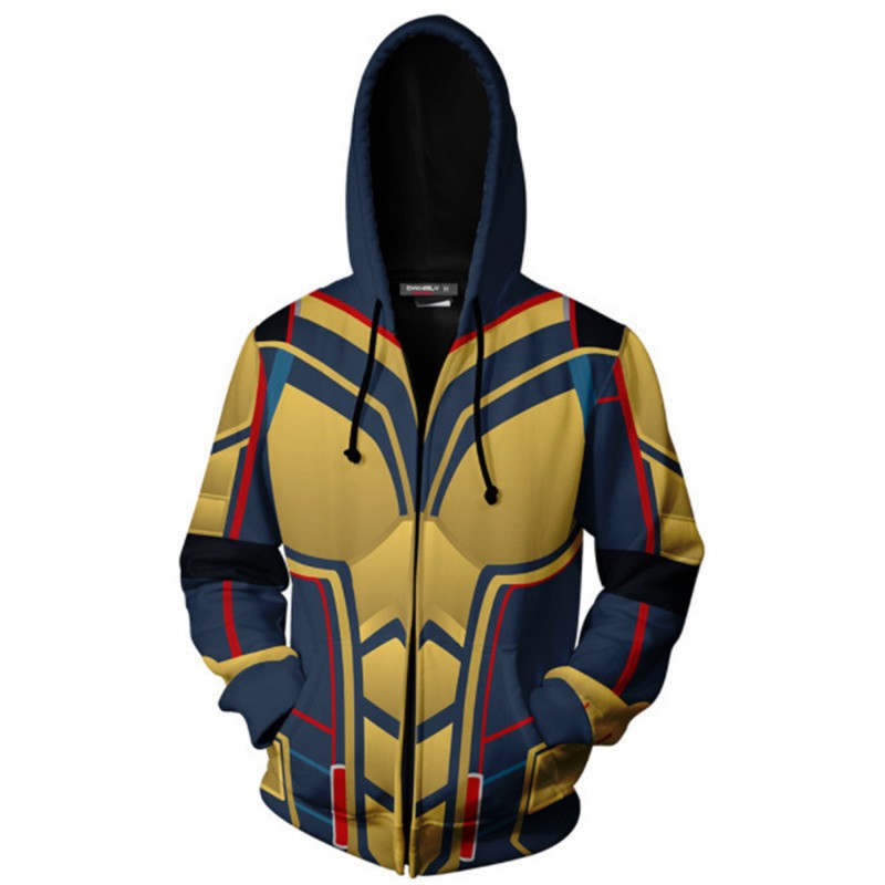 Ant-Man 3 Zip Up Hoodie Ant-Man and The Wasp Quantumania 3D Sweatshirts