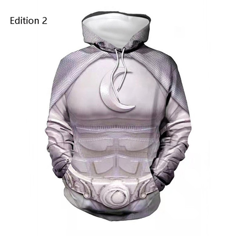 Moon Knight 3D Hoodies Halloween Cosplay Fashion Sweatshirts