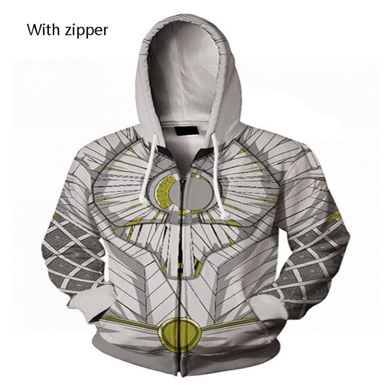 Moon Knight 3D Hoodies Halloween Cosplay Fashion Sweatshirts