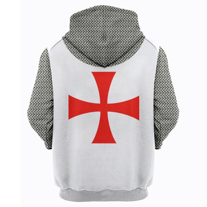 Knights Templar Cross 3D Hoodie Fashion Sweatshirts