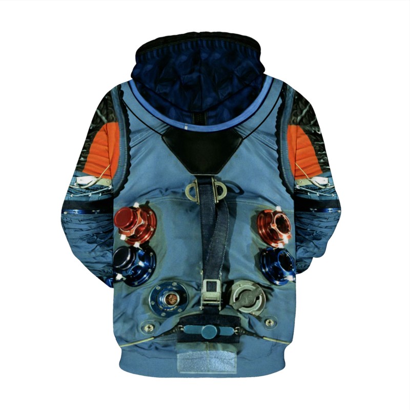 New 3D Print Nasa Astronaut Long Sleeve Hoodie