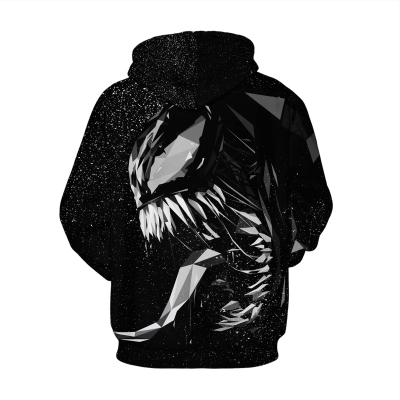 Venom Black Long Sleeeve Hoodie