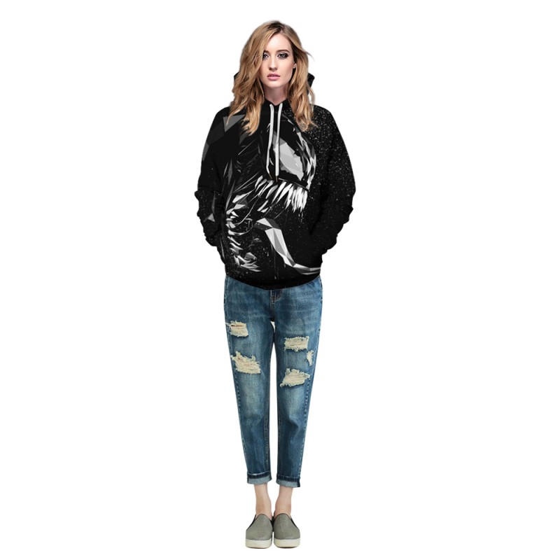 Venom Black Long Sleeeve Hoodie