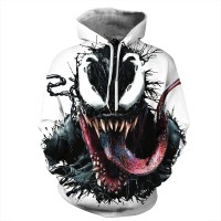 Venom 3D Printed Long Sleeeve Hoodie