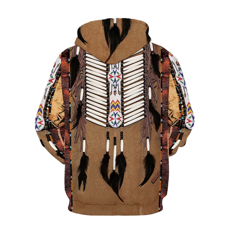 Tribal Style 3D Print American Indian Pattern Long Sleeve Hoodie