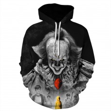 Pennywise Long Sleeve Hoodie It Chapter Two Halloween Sweatshirt