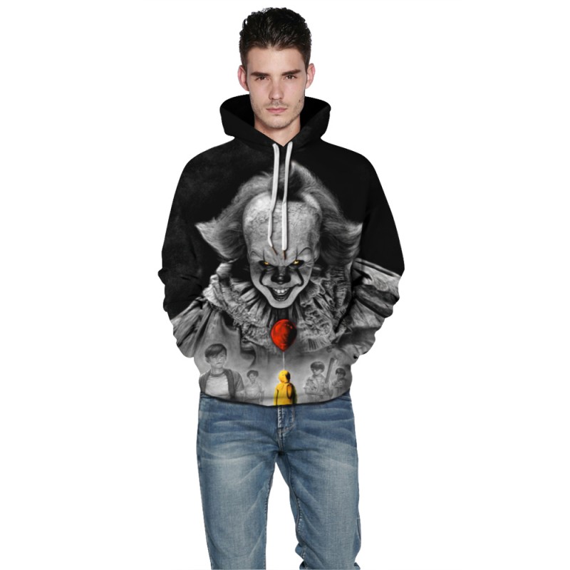 Pennywise Long Sleeve Hoodie It Chapter Two Halloween Sweatshirt