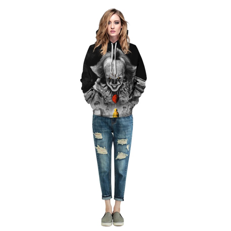 Pennywise Long Sleeve Hoodie It Chapter Two Halloween Sweatshirt