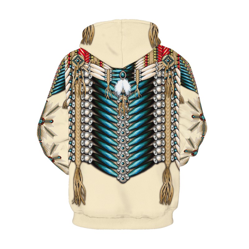 Fashion 3D Print American Indian Owl Pattern Hoodie