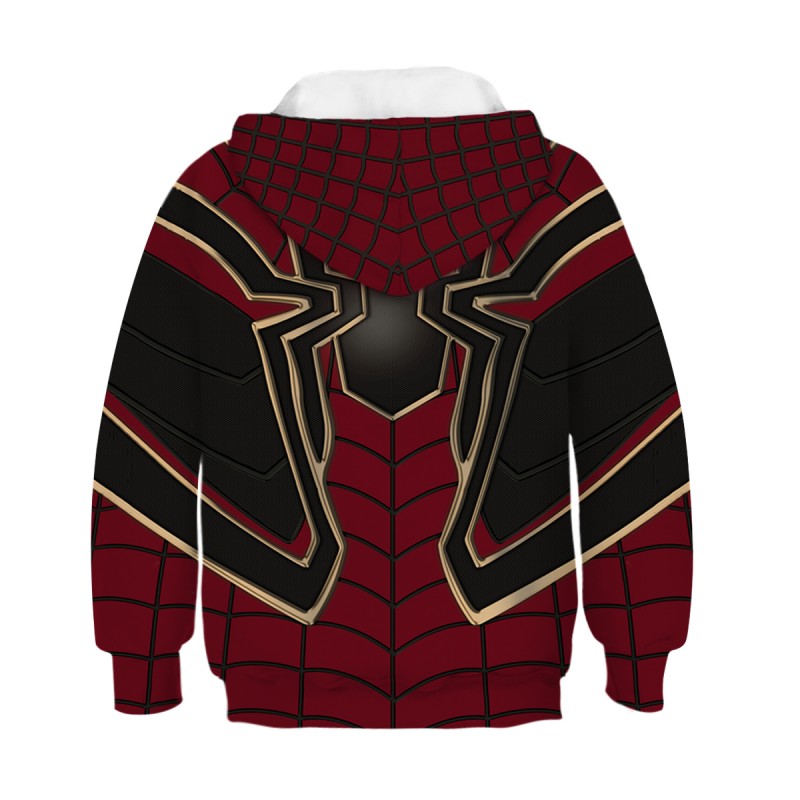 Kids Avengers Endgame Spider Man Long Sleeve Hoodie