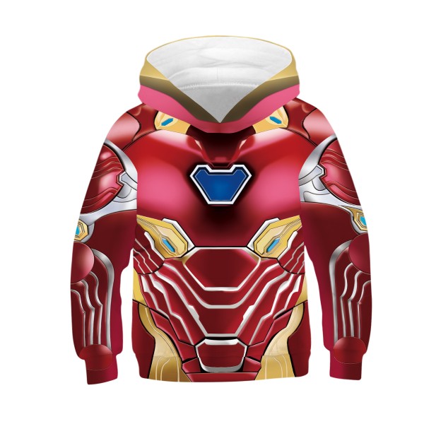3D Print Hoodies Sweater Hooded Zipper Sweatshirts Cosplay iron Man Costumes New