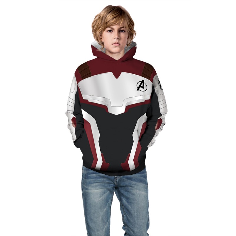 Kids The Avengers 3D Print Pattern Long Sleeve Hoodie