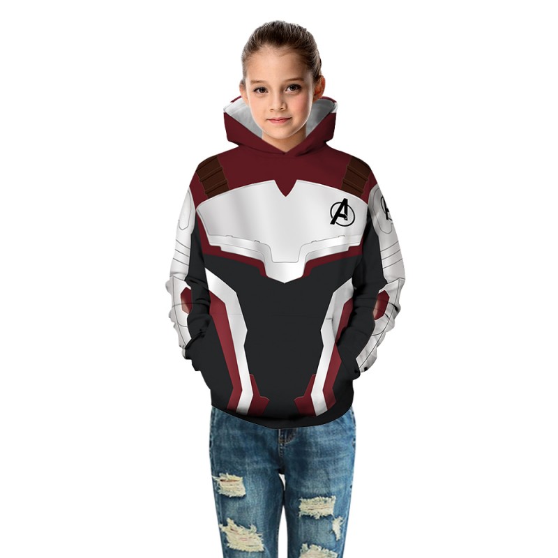 Kids The Avengers 3D Print Pattern Long Sleeve Hoodie