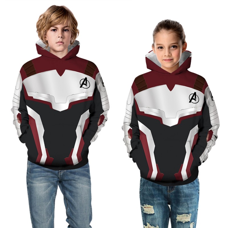 Kids The Avengers 3D Print Pattern Long Sleeve Hoodie