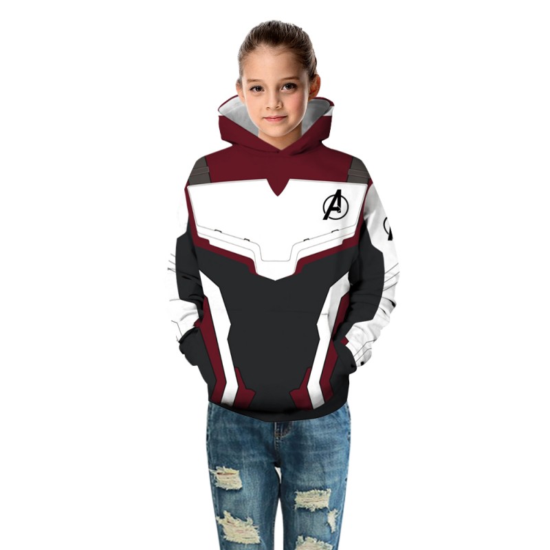 Kids The Avengers Pattern Long Sleeve Fashion Hoodie