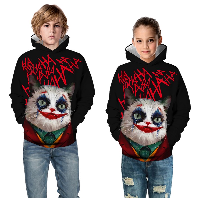 Kids Halloween Daily Going Out Clown Fashion Hoodie