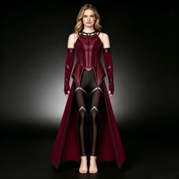 2021 Wanda Costume WandaVision New Cosplay Wanda Maximoff Scarlet Witch Suit