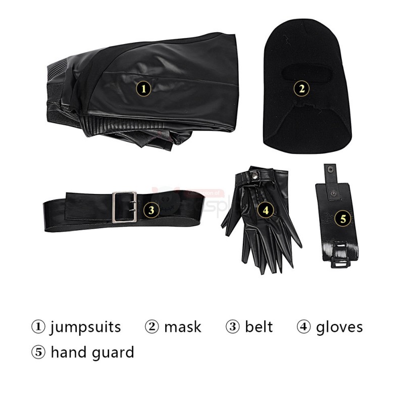 Selina Kyle Cosplay Costume CW Catgirl Black Battle Suit