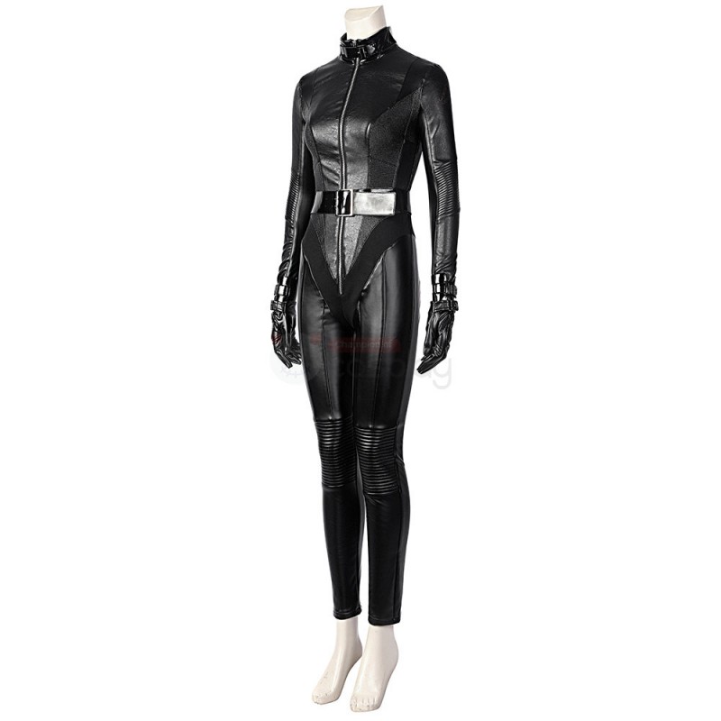 Selina Kyle Cosplay Costume CW Catgirl Black Battle Suit