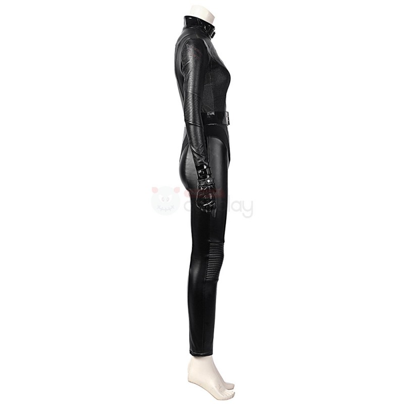 Selina Kyle Cosplay Costume CW Catgirl Black Battle Suit