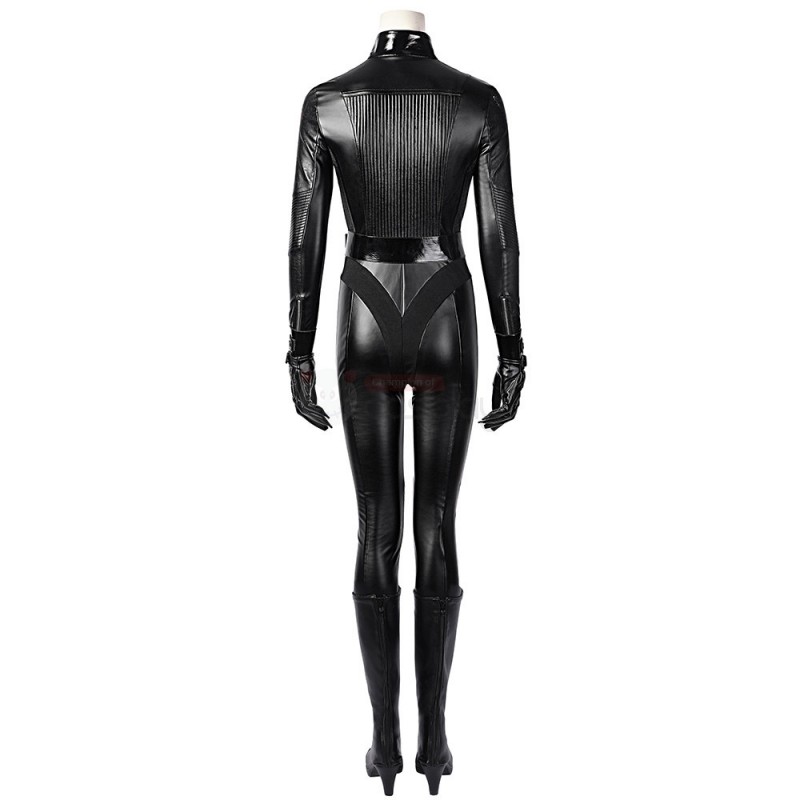 Selina Kyle Cosplay Costume CW Catgirl Black Battle Suit