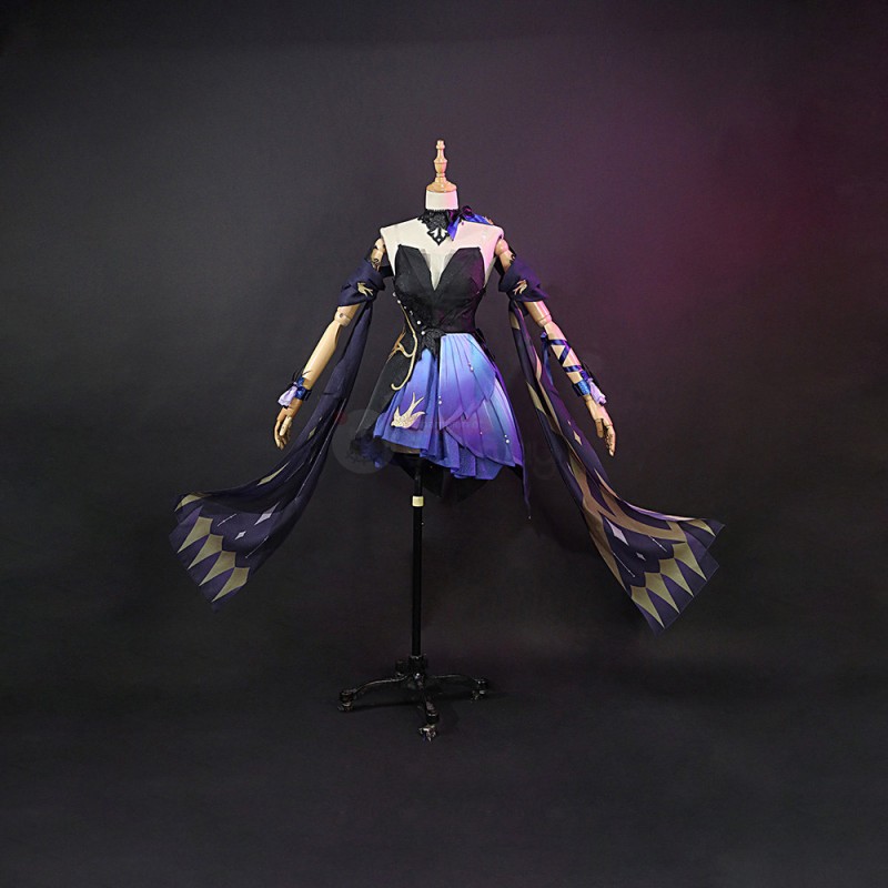 Genshin Impact Keqing Opulent Splendor Cosplay Costumes