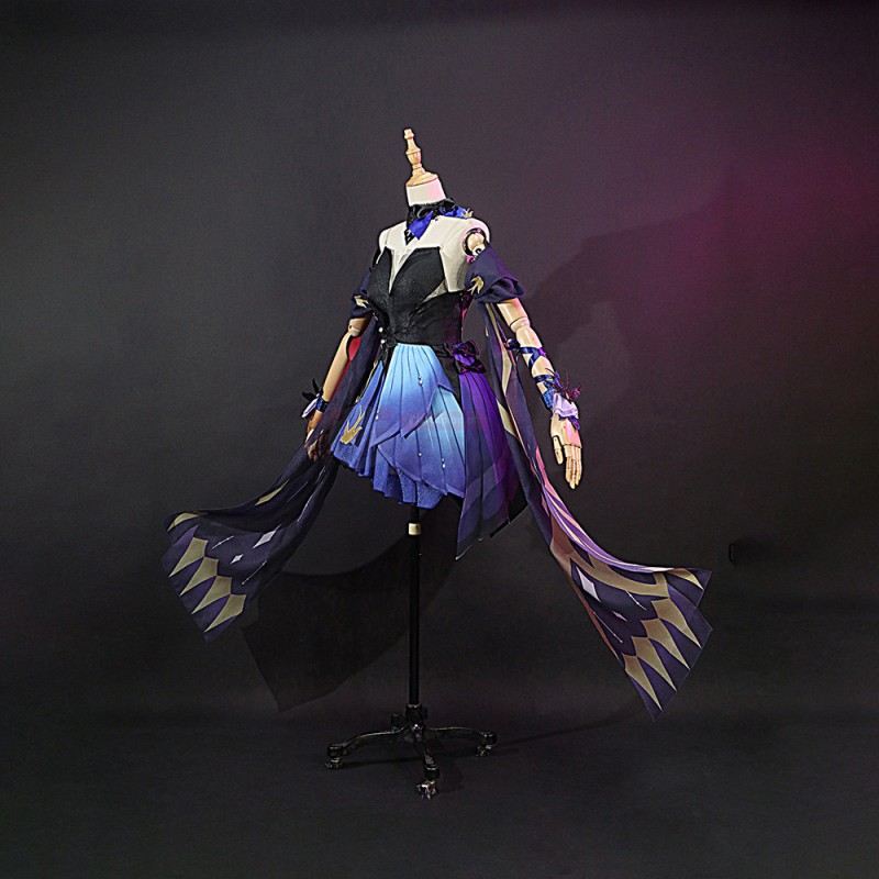 Genshin Impact Keqing Opulent Splendor Cosplay Costumes