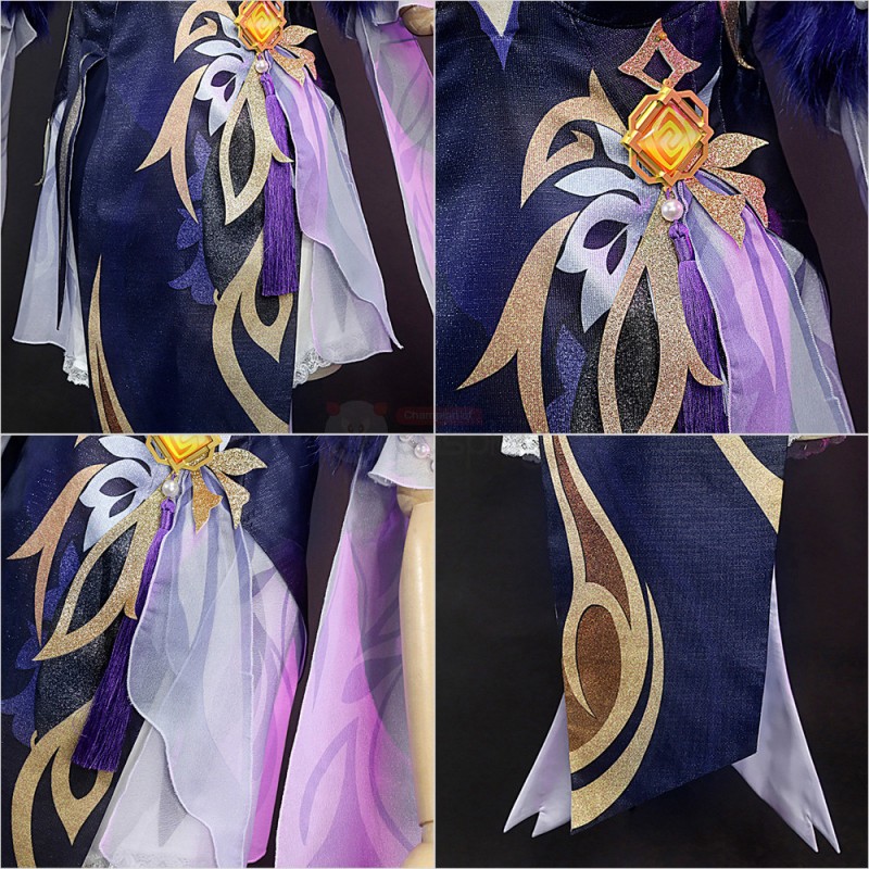 Genshin Impact Ningguang Orchid's Evening Gown Cosplay Costumes