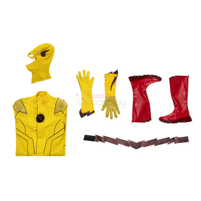 Eobard Thawne Yellow Costume Barry Allen Cosplay Suit