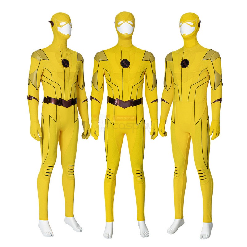 Eobard Thawne Yellow Costume Barry Allen Cosplay Suit