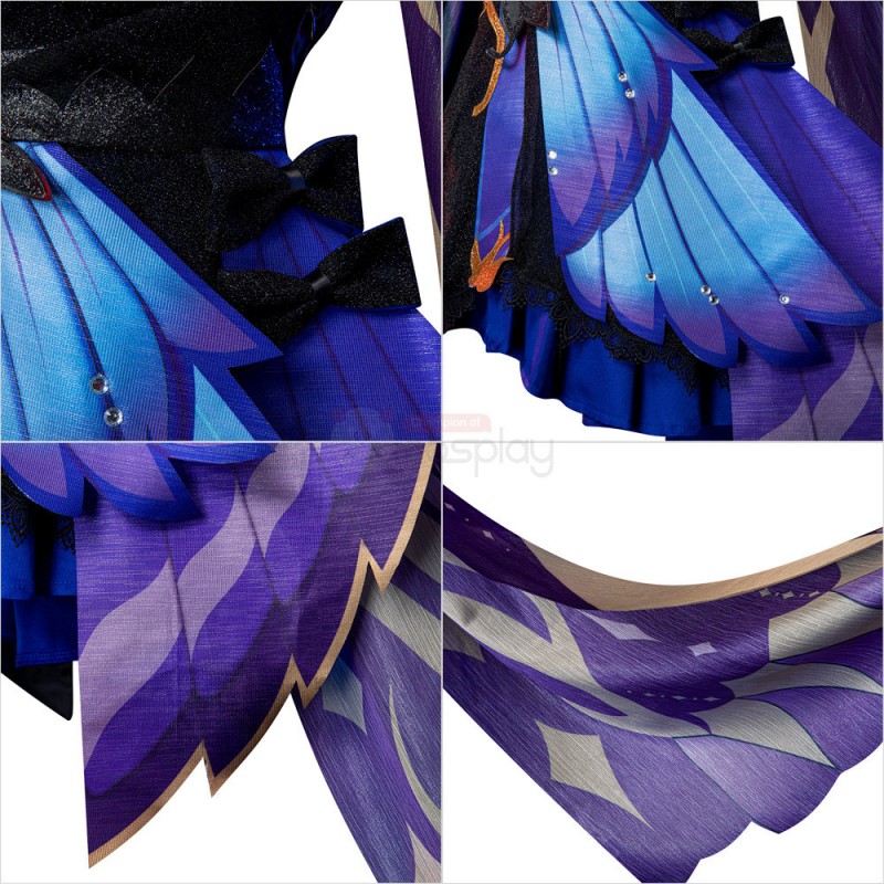 Genshin Keqing Opulent Splendor Costume Genshin Impact Cosplay Suits