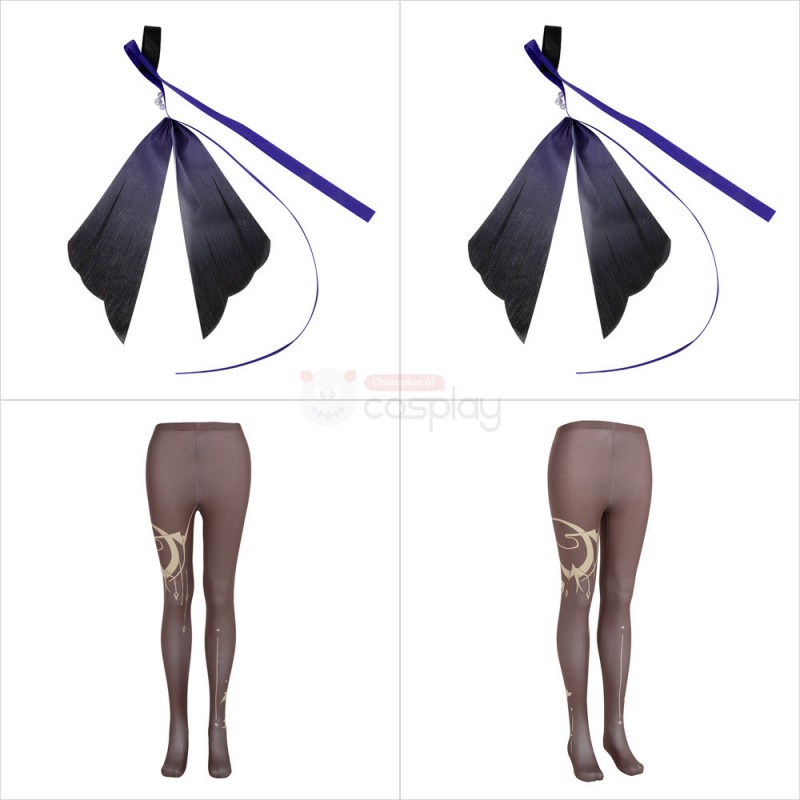 Genshin Keqing Opulent Splendor Costume Genshin Impact Cosplay Suits