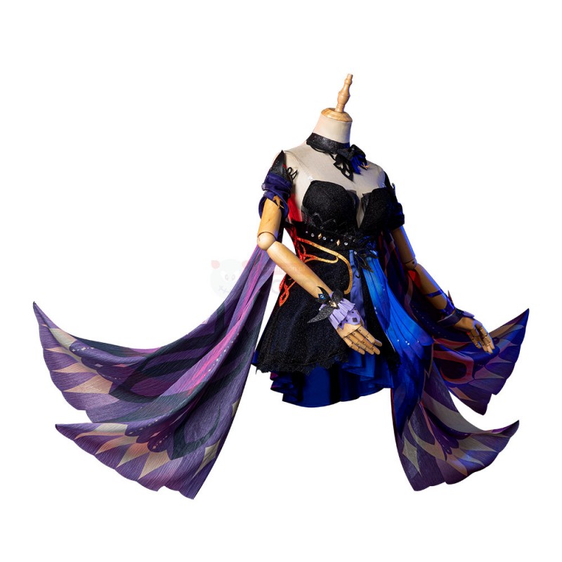Genshin Keqing Opulent Splendor Costume Genshin Impact Cosplay Suits