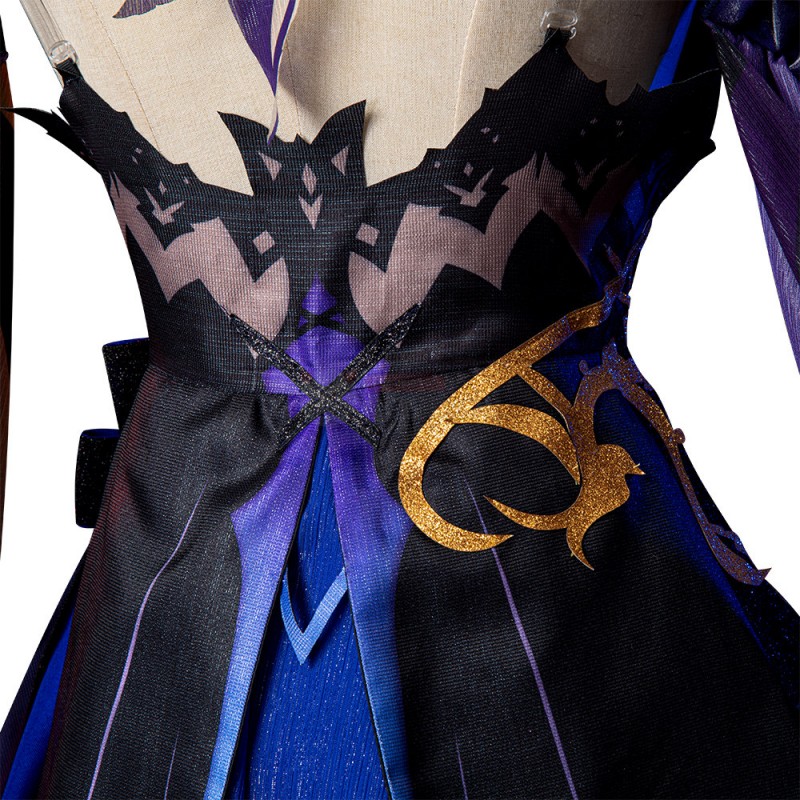 Genshin Keqing Opulent Splendor Costume Genshin Impact Cosplay Suits