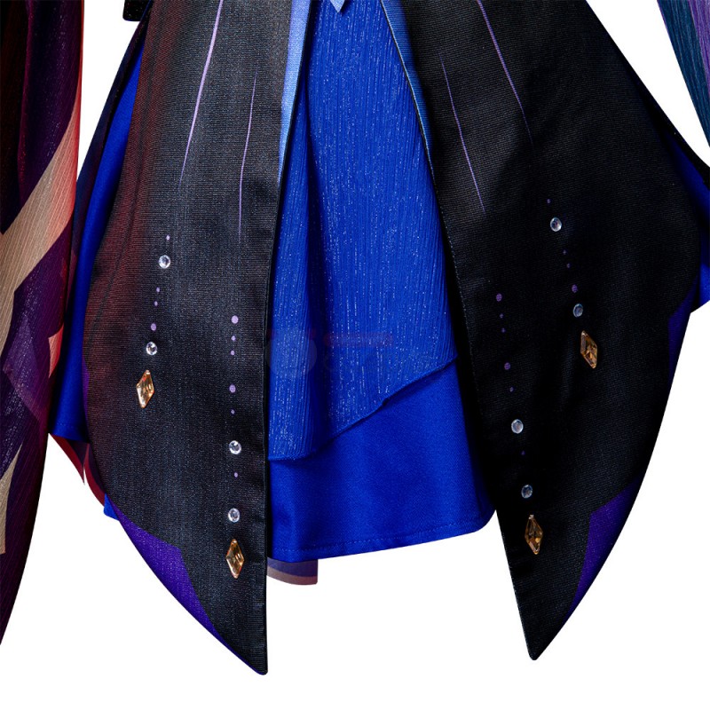 Genshin Keqing Opulent Splendor Costume Genshin Impact Cosplay Suits