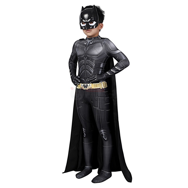 The Dark Knight Rises Bruce Wayne Cosplay Costume Batman Suit for Kids