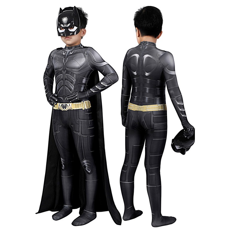 Children Champion Cosplay Costume 3D Bruce Wayne Jumpsuit