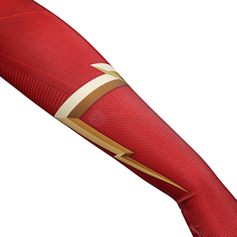 Children Barry Allen Bodysuit 3D Red CCosplay Costume