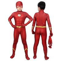 Children Barry Allen Bodysuit 3D Red CCosplay Costume