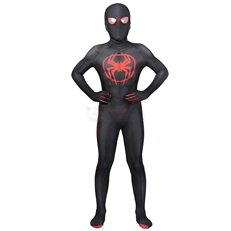 Kids Spider-Man: Across the Spider-Verse Cosplay Suit Miles Morales Costume