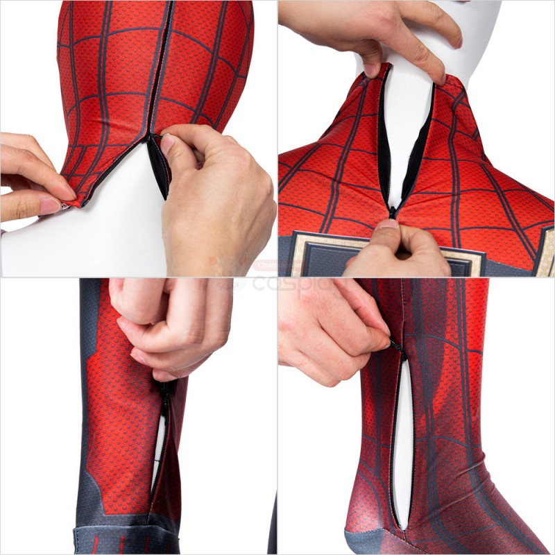 Spider-Man 3 No Way Home Peter Parker Cosplay Costumes No Feet Pad Upgraded Version
