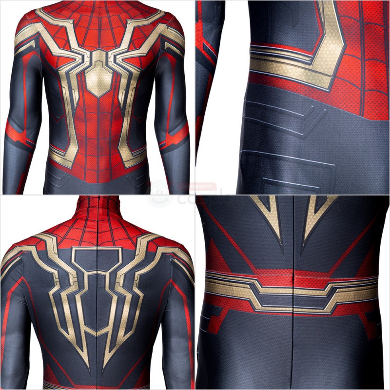 Spider-Man 3 No Way Home Peter Parker Cosplay Costumes No Feet Pad Upgraded Version