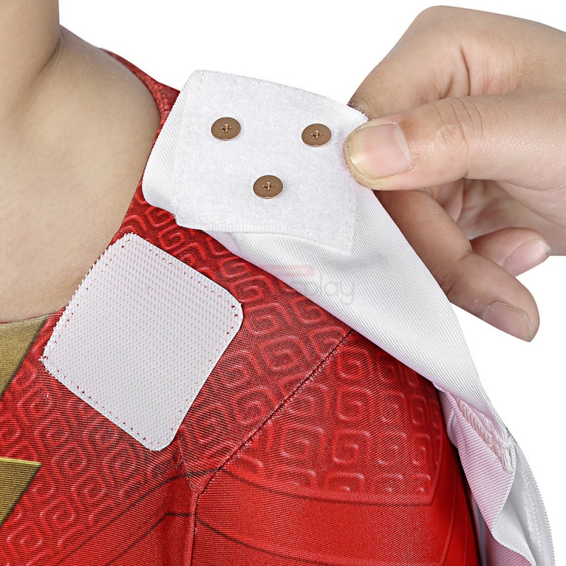 Children 3D Billy Batson Jumpsuit Champion Cosplay Costumes