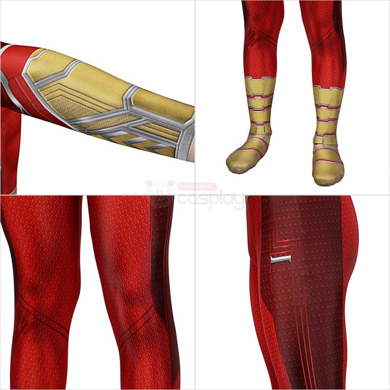 Children 3D Billy Batson Jumpsuit Champion Cosplay Costumes